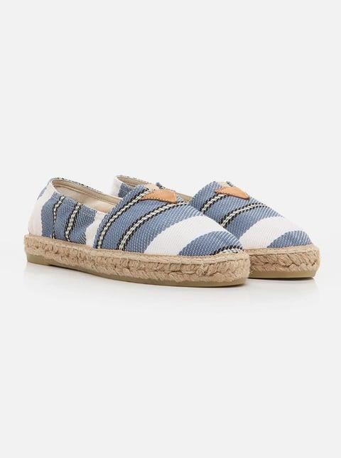 Alani Mavi Kadın Düz Espadril