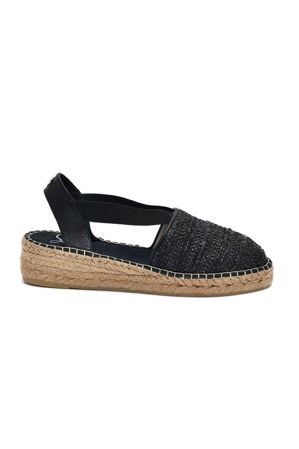 Dilara Siyah Kadın Espadril Sandalet
